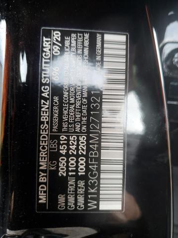 W1K3G4FB4MJ271321 Mercedes-Benz A 220 4matic