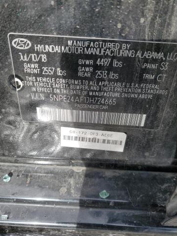 5NPE24AF1JH724665 Hyundai SONATA SE