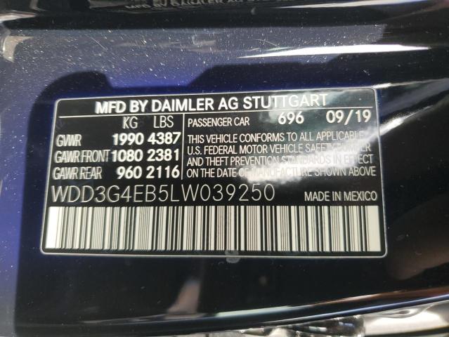 WDD3G4EB5LW039250 Mercedes-Benz A 220