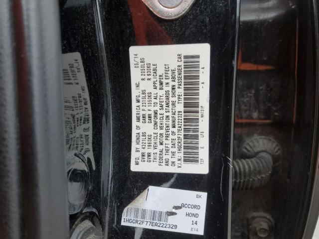 1HGCR2F77EA222329 Honda ACCORD EX