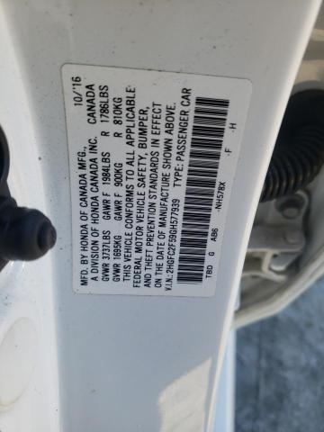 2HGFC2F59GH577939 Honda Civic Lx