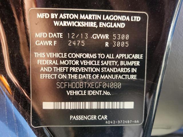 SCFHDDBTXEGF04080 Aston Martin Rapide