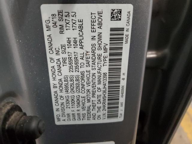2HKRW5H36JH413398 Honda CR-V LX
