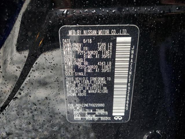 JN8AZ2NE7K9225660 Infiniti QX80 LUXE