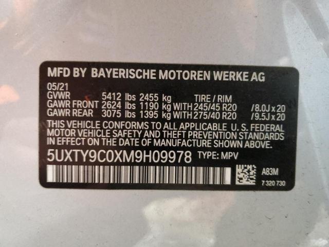 5UXTY9C0XM9H09978 BMW X3 Xdrivem40i