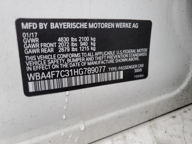 WBA4F7C31HG789077 BMW 430i Gran Coupe