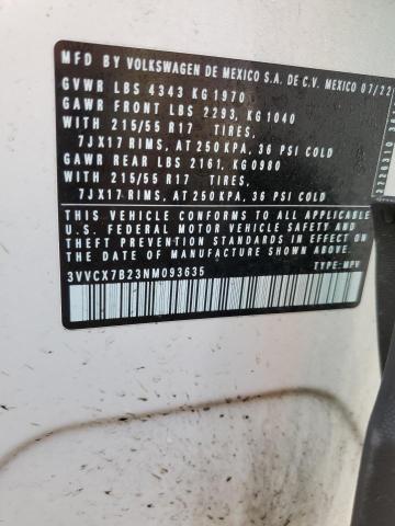 3VVCX7B23NM093635 Volkswagen TAOS S