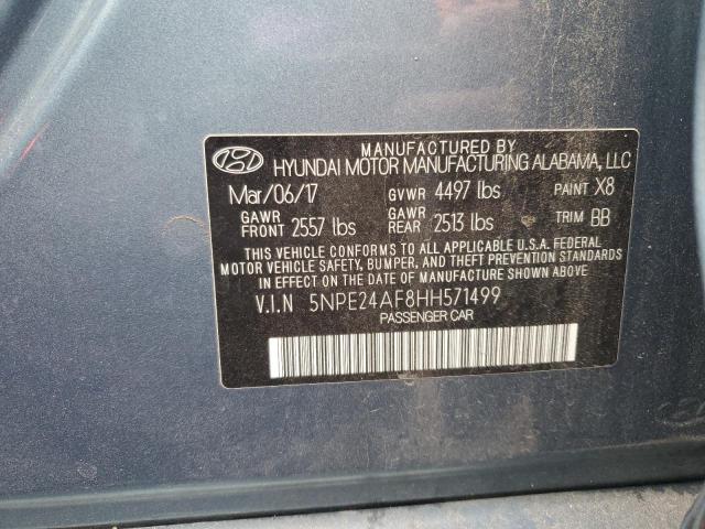 5NPE24AF8HH571499 Hyundai SONATA SE