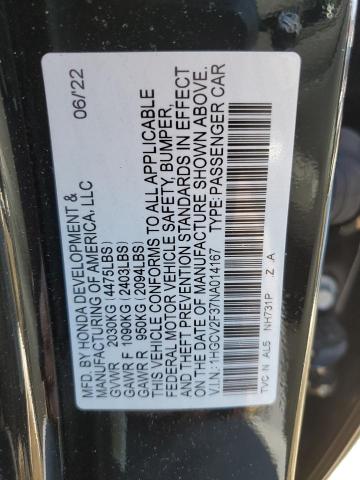 1HGCV2F37NA014167 Honda Accord Sport
