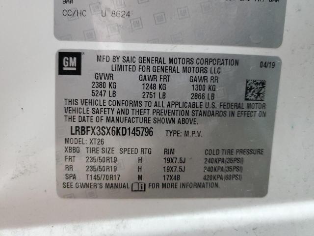 LRBFX3SX6KD145796 Buick Envision Premium