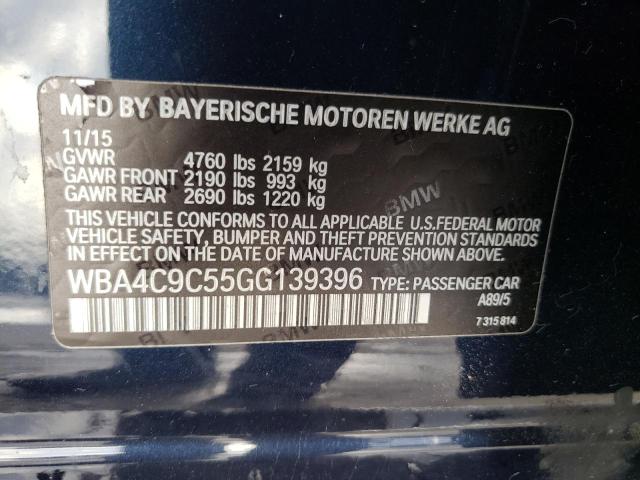 WBA4C9C55GG139396 BMW 428 Xi Gran Coupe Sulev