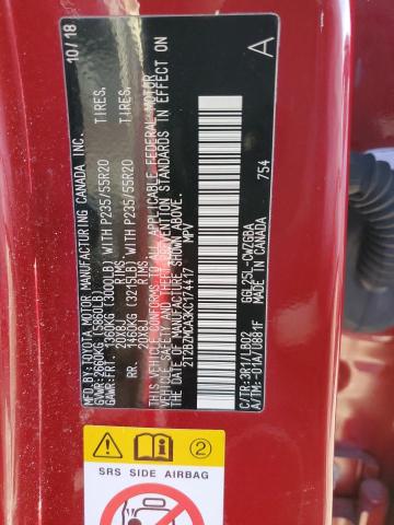 2T2BZMCA3KC174417 Lexus Rx 350 Base