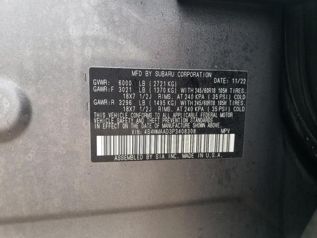 4S4WMAAD3P3408308 Subaru Ascent
