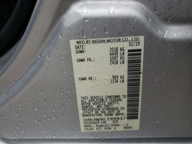 1N4BL4BW9KC199937 Nissan ALTIMA S