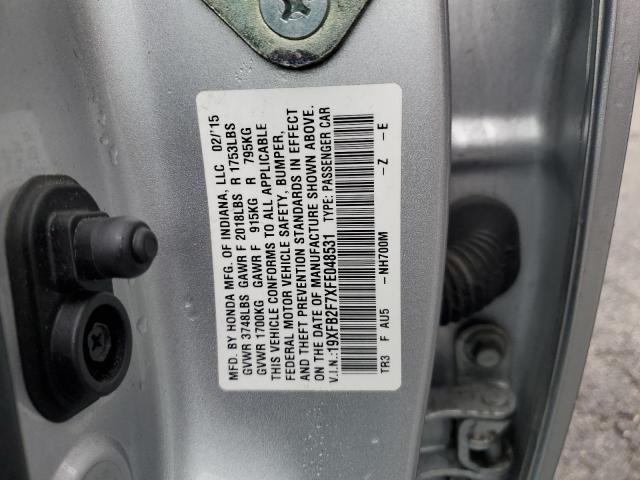 19XFB2F7XFE048531 Honda CIVIC SE