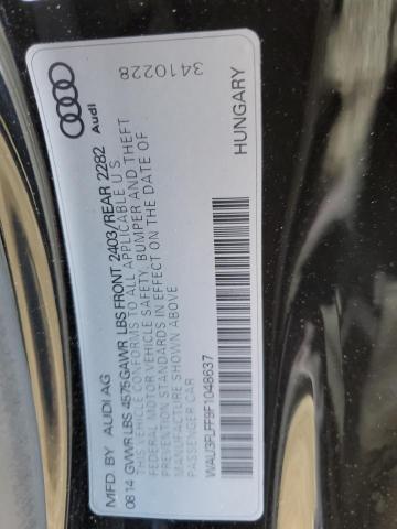 WAU3FLFF9F1048637 Audi A3 Premium Plus