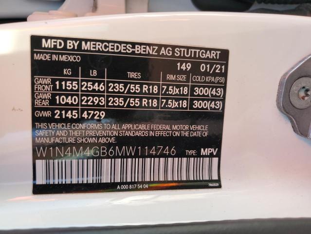 W1N4M4GB6MW114746 Mercedes-Benz GLB 250