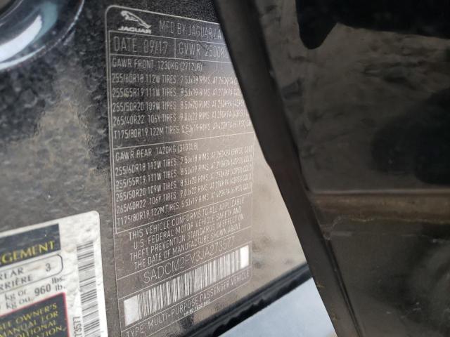 SADCM2FV3JA273577 Jaguar F-PACE S