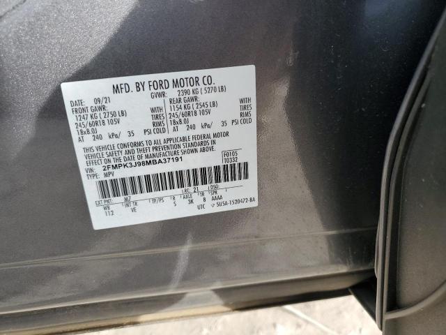 2FMPK3J98MBA37191 Ford EDGE SEL