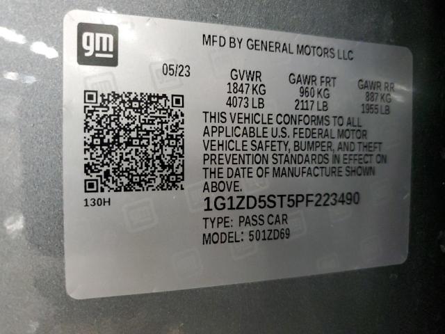 1G1ZD5ST5PF223490 Chevrolet MALIBU LT
