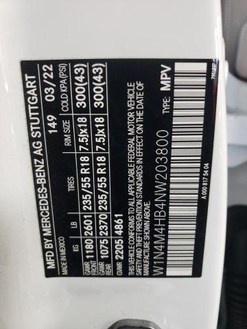 W1N4M4HB4NW203800 Mercedes-Benz Glb 250 4matic