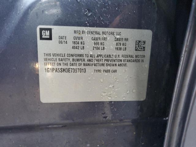 1G1PA5SH3E7397013 Chevrolet CRUZE LS