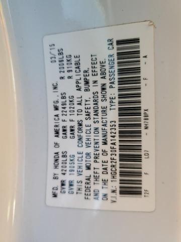 1HGCR2F30FA142353 Honda ACCORD LX