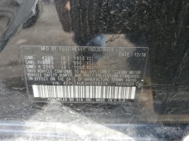 4S3GTAU63H3709316 Subaru Impreza Limited