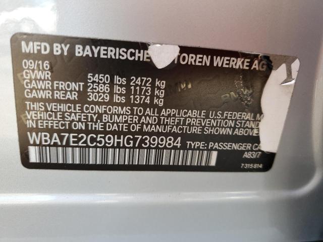 WBA7E2C59HG739984 BMW 740 I