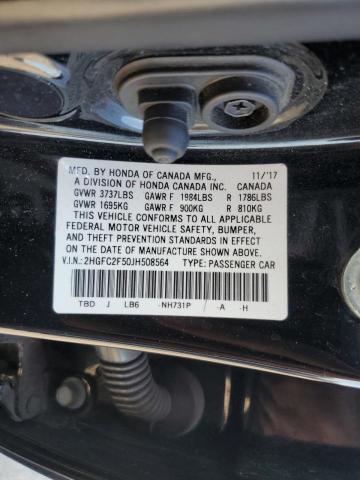 2HGFC2F50JH508564 Honda Civic Lx