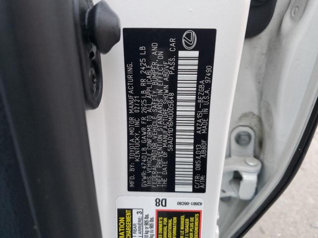 58AD11D16MU005648 Lexus Es 250 Base
