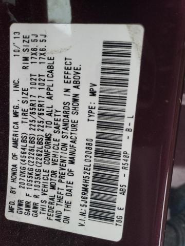 5J6RM4H52EL030880 Honda CR-V EX