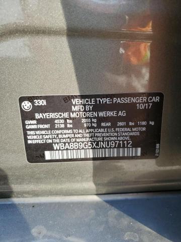 WBA8B9G5XJNU97112 BMW 330 I