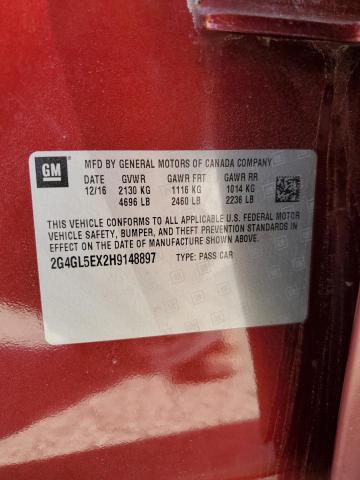 2G4GL5EX2H9148897 Buick Regal Sport Touring