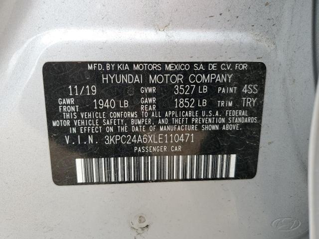3KPC24A6XLE110471 Hyundai ACCENT SE