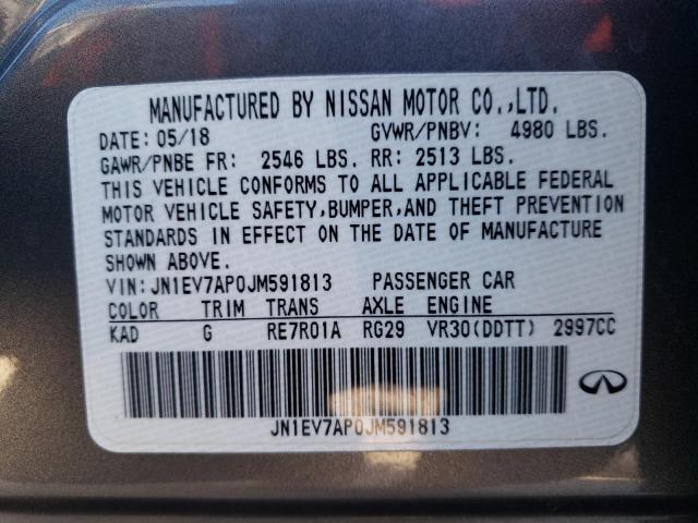 JN1EV7AP0JM591813 Infiniti Q50 LUXE