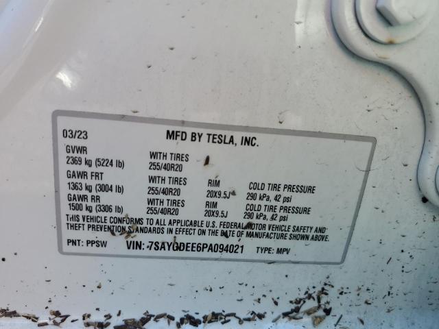 7SAYGDEE6PA094021 Tesla Model Y