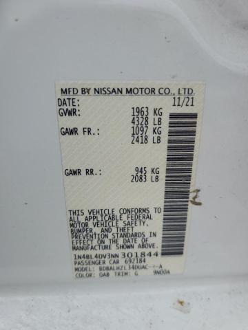 1N4BL4DV3NN301844 Nissan ALTIMA SV