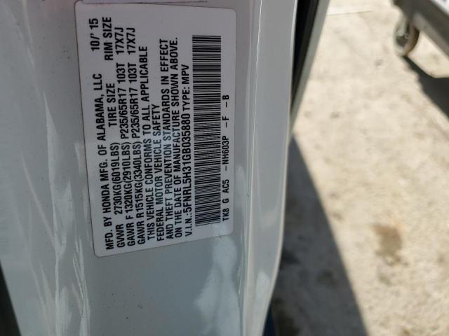 5FNRL5H31GB035880 Honda ODYSSEY SE