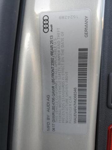 WAUENAF47HN068346 Audi A4 Premium Plus