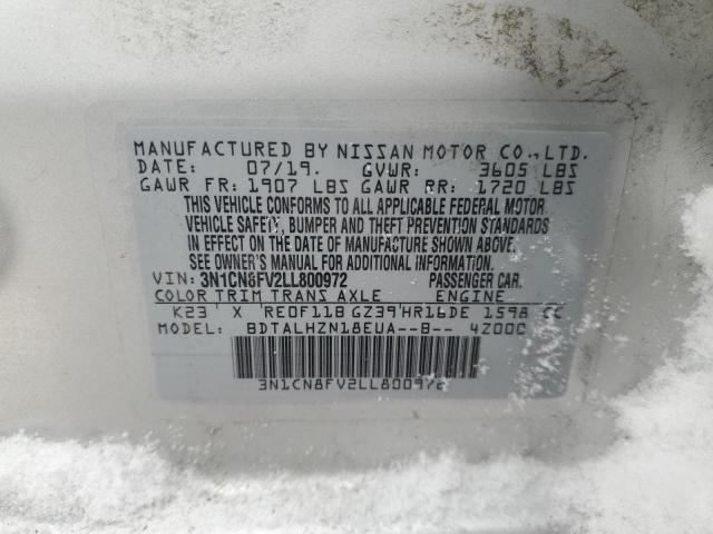 3N1CN8FV2LL800972 Nissan VERSA SR