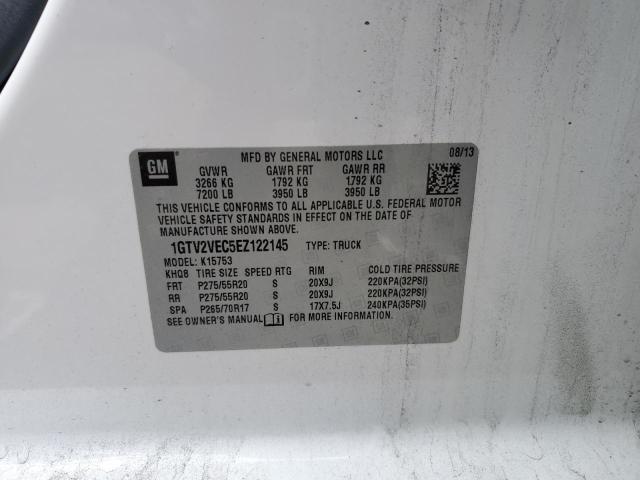 1GTV2VEC5EZ122145 GMC Sierra K1500 Slt