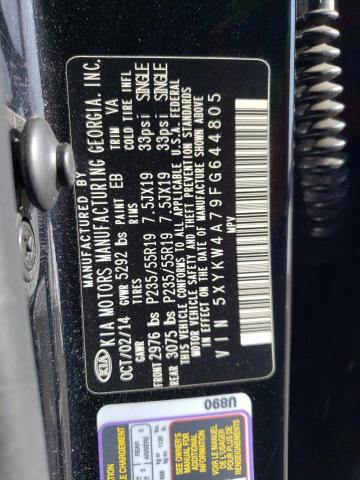 5XYKW4A79FG644805 KIA SORENTO SX