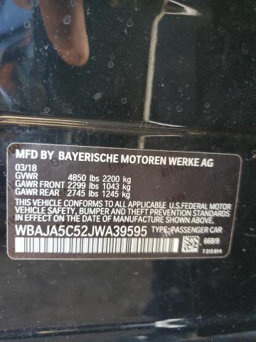 WBAJA5C52JWA39595 BMW 530 I