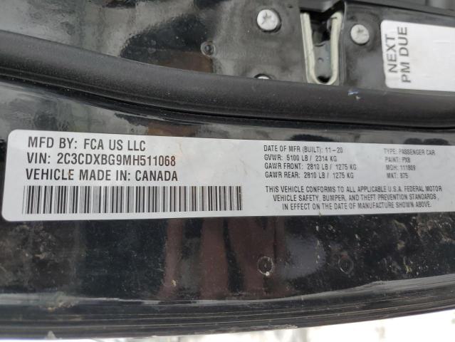 2C3CDXBG9MH511068 Dodge Charger Sxt