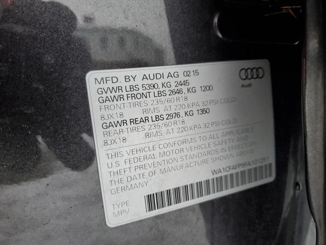 WA1CFAFP9FA101251 Audi Q5 PREMIUM