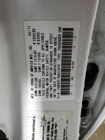 1HGCR2F15HA215976 Honda Accord Sport Special Edition