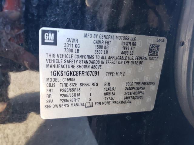1GKS1GKC8FR167091 GMC Yukon Xl C1500 Sle