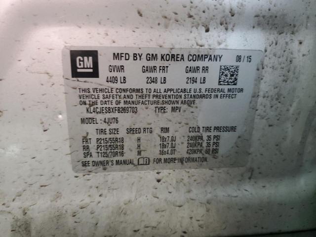 KL4CJESBXFB269703 Buick Encore