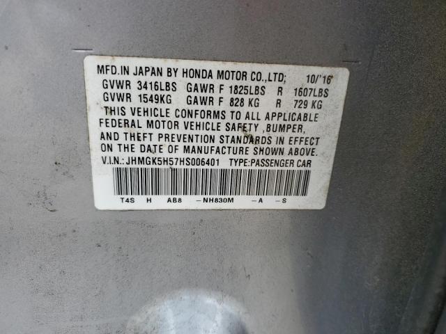 JHMGK5H57HS006401 Honda FIT LX